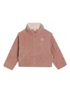 Dolce & Gabbana Quilted Corduroy Coat In Pink