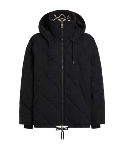 Dolce & Gabbana Quilted Cotton Padded Jacket In Black