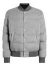 Dolce & Gabbana Reversible Flannel Outerwear Bomber Jackets Grey In Gray