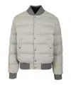 Dolce & Gabbana Reversible Flannel Outerwear Bomber Jackets Grey In Gray
