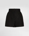 Dolce & Gabbana Quilted Floral Jacquard Shorts In Black