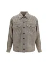 Dolce & Gabbana Brown Wool Oves Aries Full-length Jacket In Neutral