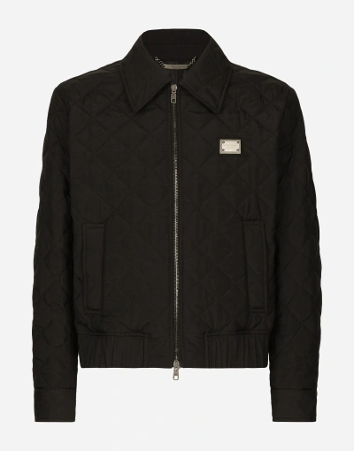 Dolce & Gabbana Quilted Jacket In Black