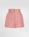 Dolce & Gabbana Monogram-jacquard Shorts In Pink
