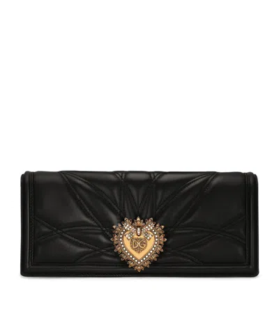 Dolce & Gabbana Quilted Leather Devotion Baguette Shoulder Bag In Multi