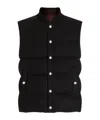 Dolce & Gabbana Quilted Sleeveless Reversible Ribbed Collar Jacket In Black