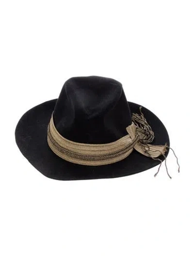 Pre-owned Dolce & Gabbana Rabbit Felt Wide-brim Fedora In Multi