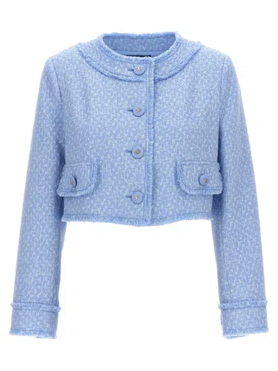 Dolce & Gabbana 'rachel' Short Jacket In Blue