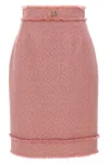 Dolce & Gabbana Rachel Tweed Midi Skirt In Pink