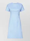 Dolce & Gabbana Raschel Tweed Midi Dress With Dg Logo