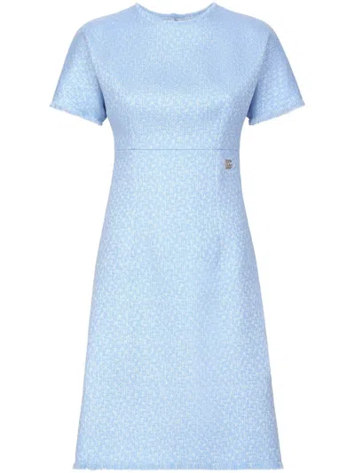 DOLCE & GABBANA DOLCE & GABBANA RACHEL TWEED DRESS WITH DG LOGO