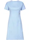 Dolce & Gabbana Raschel Tweed Midi Dress With Dg Logo In Multi