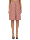 Dolce & Gabbana "rachel" Tweed Midi Skirt In Pink