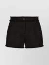 Dolce & Gabbana Frayed Detailing Tailored Shorts