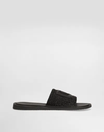 Dolce & Gabbana Raffia Crochet Slipper