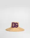 Dolce & Gabbana Raffia Hat In Neutral