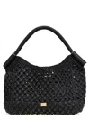 Dolce & Gabbana Sicily Crochet Handbag In Black