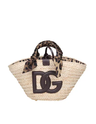 Dolce & Gabbana Raffia Shopping In Leo