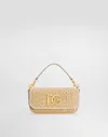 Dolce & Gabbana Rafia Crochet Shoulder Bag In Multicolor