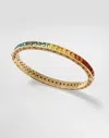 Dolce & Gabbana Rainbow Bracelet 18 Carat Yellow Gold And Multicolored Sapphires In Gold
