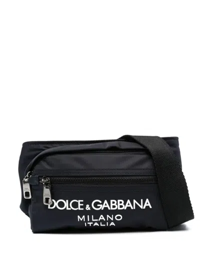 Dolce & Gabbana Logo Belt Bag In Black