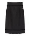 Dolce & Gabbana Raschel Mini Skirt In Black