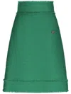 Dolce & Gabbana Raschel Tweed Midi Skirt In V0402