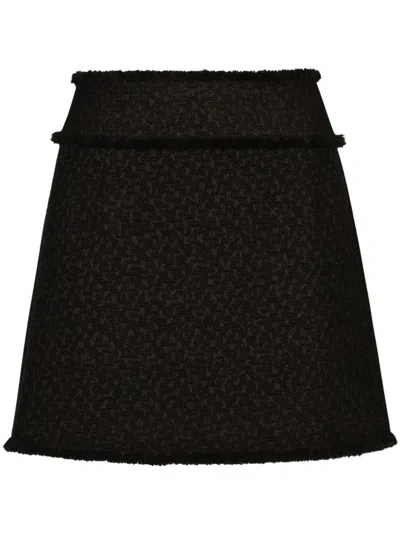 DOLCE & GABBANA RASCHEL TWEED MINISKIRT