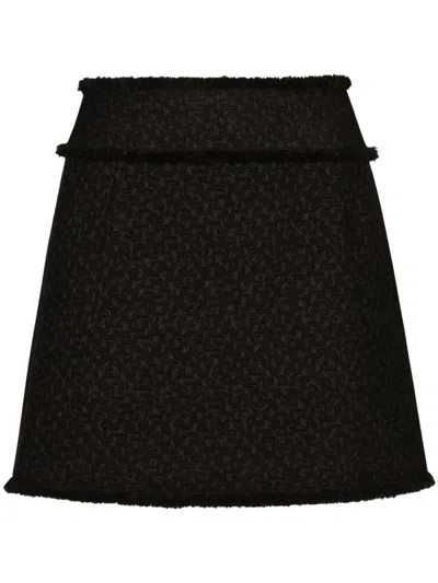 DOLCE & GABBANA DOLCE & GABBANA RASCHEL TWEED SKIRT CLOTHING