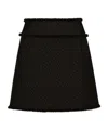 Dolce & Gabbana Rush-stitch Skirt With Side Slit In Black