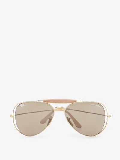 Dolce & Gabbana Ray-ban X  Acetate Sunglasses In Gold