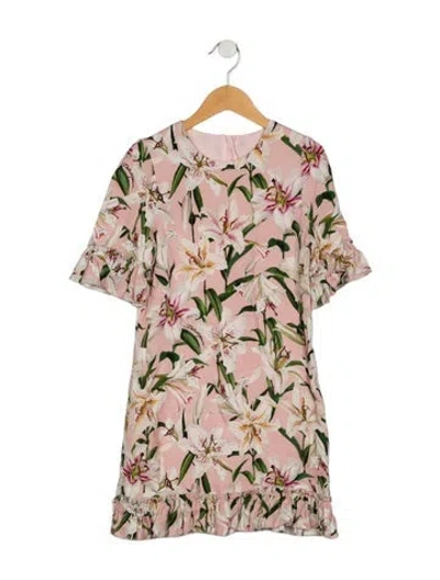 Pre-owned Dolce & Gabbana Kids' Rayon Dress In Pink