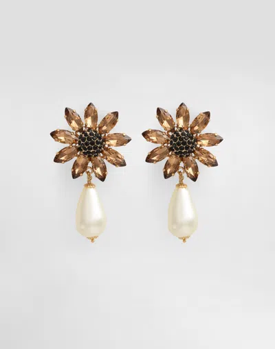 Dolce & Gabbana Re Edition Clip Earrings In Gold