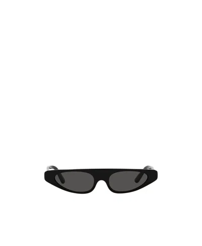 Dolce & Gabbana Re-edition Dna Cat-eye Frame Sunglasses In Black