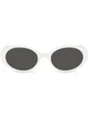 Dolce & Gabbana Re-edition Dna Oval-frame Sunglasses In White