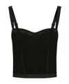 Dolce & Gabbana Ruched-detailing Corset Top In Black