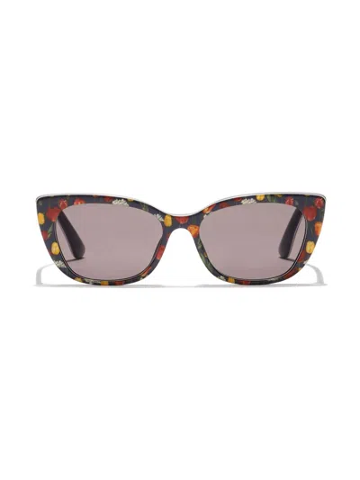 Dolce & Gabbana Kids' Rectangle-frame Back To School Sunglasses In Black