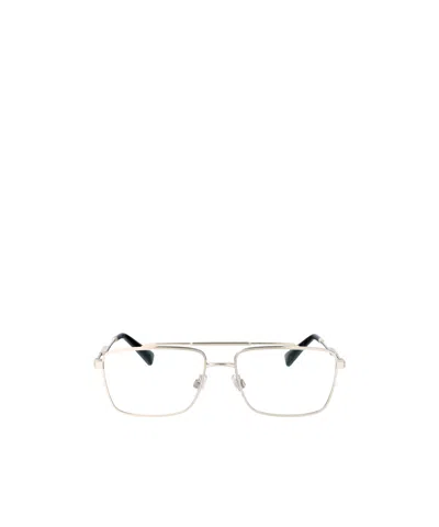 Dolce & Gabbana Rectangle Frame Glasses In Silver