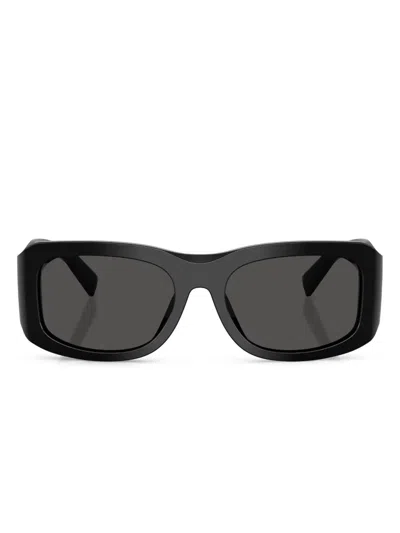 Dolce & Gabbana Rectangle-frame Sunglasses In Black