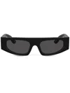 Dolce & Gabbana Rectangle-frame Sunglasses In Black