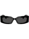Dolce & Gabbana Rectangle-frame Sunglasses In Black