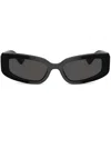 Dolce & Gabbana Interlocking Dg Acetate Cat-eye Sunglasses In Black