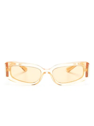 Dolce & Gabbana Rectangle-frame Sunglasses In Nude