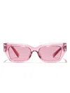 Dolce & Gabbana Rectangle-frame Sunglasses In Pink