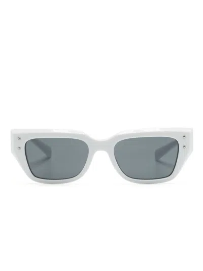 Dolce & Gabbana Rectangle-frame Sunglasses In White