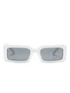 Dolce & Gabbana Rectangle-frame Sunglasses In White