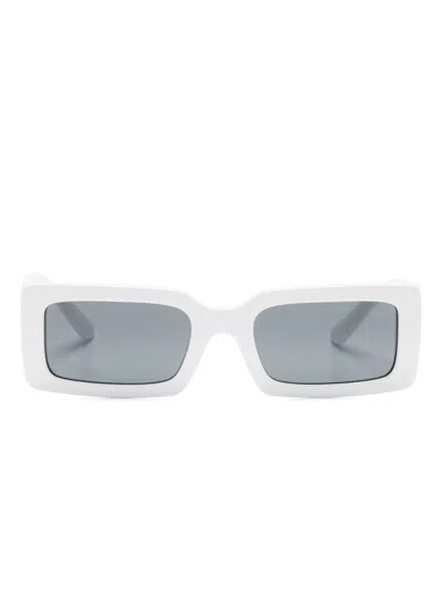 Dolce & Gabbana Rectangle-frame Sunglasses In White