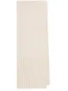 Dolce & Gabbana Rectangle Knitted Scarf In Neutrals