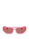Dolce & Gabbana Rectangle-frame Sunglasses In Pink