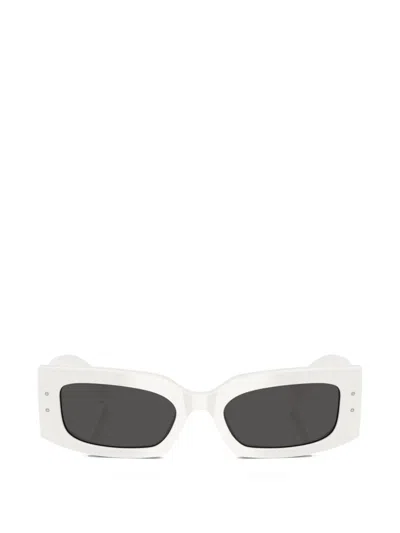 Dolce & Gabbana Rectangle-frame Sunglasses In White